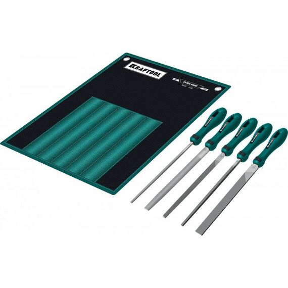 Столярно-слесарный инструмент: Набор напильников KRAFTOOL ALLIGATOR 200 мм двухкомпонентная рукоятка [16905] фотографии