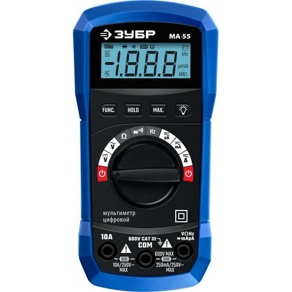 Мультиметры: Цифровой мультиметр Зубр МА-55 [59805] фотографии