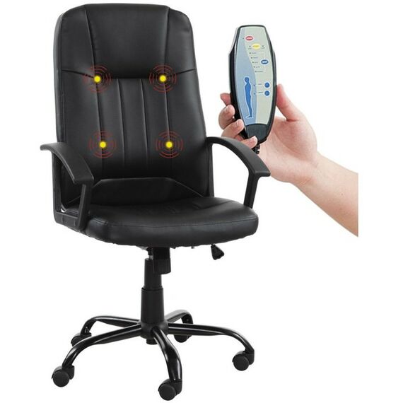 Стулья и кресла: Кресло офисное Brabix Device MS-002 4 массажных модуля, экокожа, черное [532520] фотографии