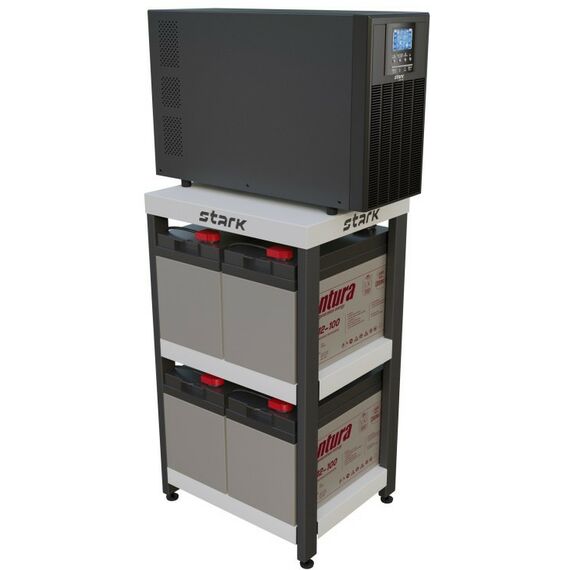 Комплект системы бесперебойного питания Stark Country 5000 online LT, нагрузка 2400Вт, автономия 1 час, стеллаж фотографии