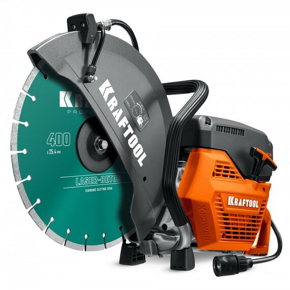 Бензорезы: Бензорез по бетону (бетонорез) KRAFTOOL K770-16 H 3700 Вт, 400 мм, диск в комплекте фотографии