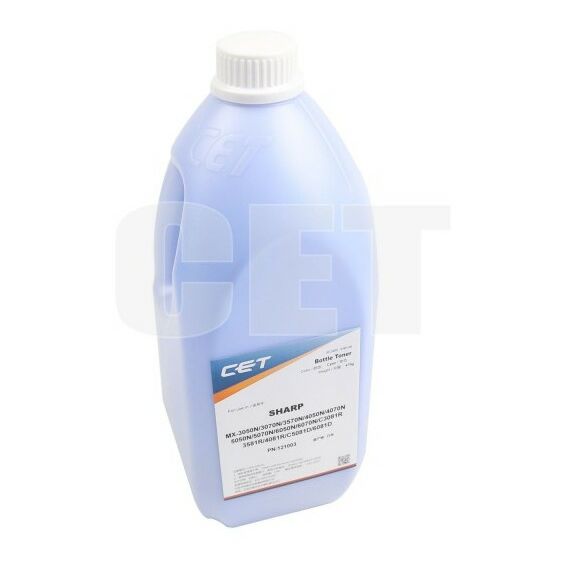 Для Sharp:  Тонер TF9C + носитель TF9D для SHARP MX-3050N/4050N/5070N/C3081R/C5081D Cyan, 476г, 24000 стр. [CET121003] фотографии