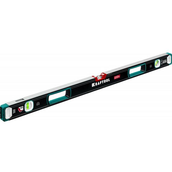 Сверхпрочный магнитный уровень KRAFTOOL A-RATE CONTROL 1000 мм точность 0.3 мм/м, с зеркальным глазком [34988-100] фотографии