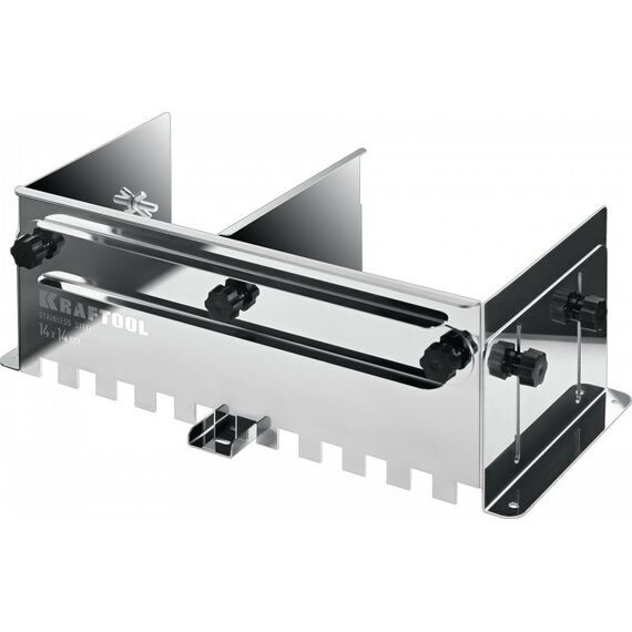 Раздвижная гребенка для плитки KRAFTOOL BUNKER зуб 14*14 мм до 600 мм, нерж. сталь [0808-14] фотографии