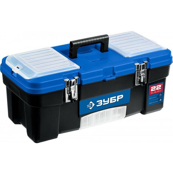 Пластиковый ящик для инструментов Зубр ДЕСНА-22 557 x 284 x 236 мм, 22" [38181-22] фотографии