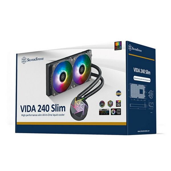 Жидкостная система охлаждения SilverStone SST-VD240-SLIM [G53VD240SLIM020] фотографии