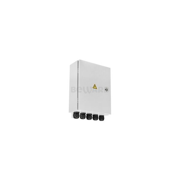 Уличный неуправляемый коммутатор Beward B-431-8P2F 8 портов с поддержкой High PoE, PoE бюджет 137 Вт, встроенный оптический кросс на 2 кабеля, IP54, от -40 до +50°С фотографии