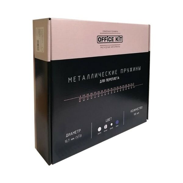 Металлические пружины Office Kit D12.7 мм (1/2) синие 100 шт. [OKPM12BL] фотографии
