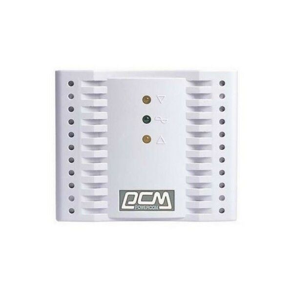 Стабилизаторы напряжения: Стабилизатор PowerCom TCA-3000 Whitex вх.187~253 В, вых. 220V±5%, 4  розетки Euro фотографии