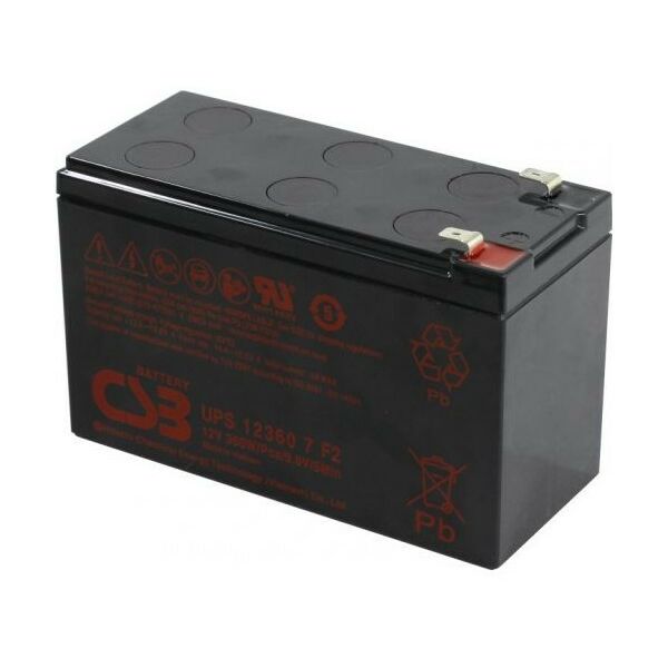 Аккумуляторы для ИБП и охранных систем: Аккумулятор для UPS CSB 12360 7 F2 12V, 7.5Ah фотографии