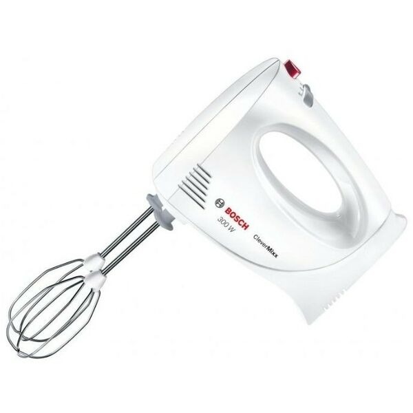 Миксеры: Миксер Бош BOSCH MFQ3010 ручной миксер, 300 Вт, 2 скор.+импульсивный режим, 2 венчика +2 крюка фотографии