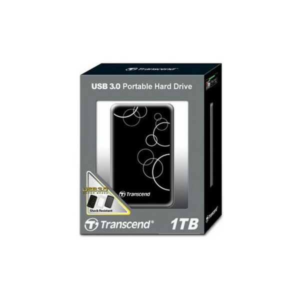 Внешние жесткие диски: Внешний жесткий диск Transcend StoreJet 25A3 1Tb USB3.0 Portable 2.5" EXT RTL [TS1TSJ25A3K] фотографии