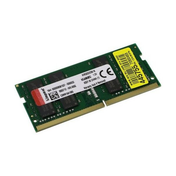 Память для ноутбуков: Модуль памяти Kingston 16Gb DDR4 SODIMM <PC4-25600> CL22 (forNoteBook) [KVR32S22D8/16] фотографии