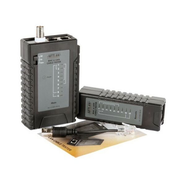 Монтажное оборудование: Тестер кабельный Netlan EC-CT4511B UTP/STP, RJ45, RJ12, RJ11, BNC фотографии