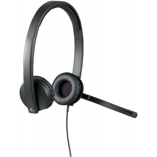 Наушники и гарнитуры: Наушники с микрофоном Logitech Headset Stereo H570e USB, с регулятором громкости [981-000575] фотографии