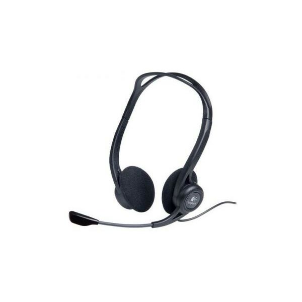 Наушники и гарнитуры: Наушники с микрофоном Logitech PC Headset 960 USB, с регулятором громкости [981-000100] фотографии