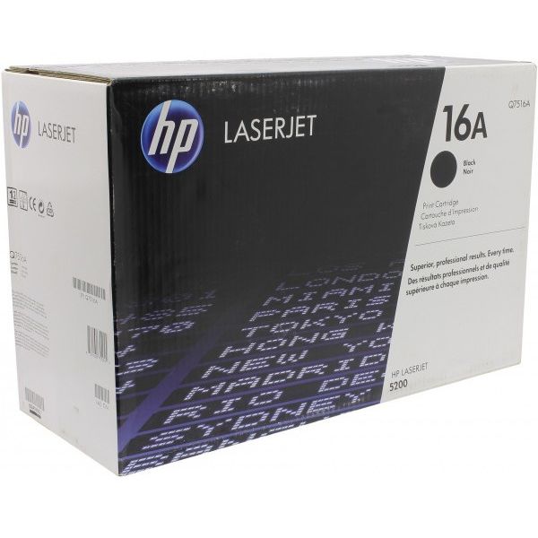 Для HP (оригинал): Картридж HP Q7516A для HP LJ 5200 фотографии