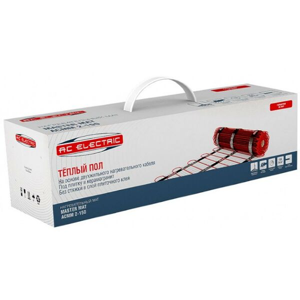 Теплые полы: Мат нагревательный AC ELECTRIC ACMM 2-150-5 комплект теплого пола [ACMM 2-150-5 комплект] фотографии