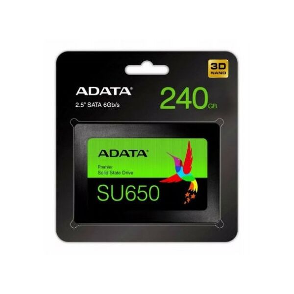 Купить Накопитель AData 240 Gb Ultimate SU650 SATA 6Gb/s 2.5" 3D TLC [ASU650SS-240GT-R] в компании Зеон