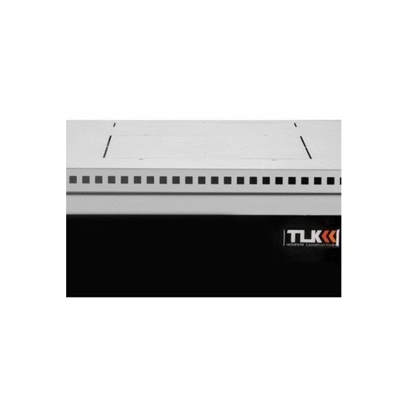Шкафы и стойки: Настенный разборный шкаф TLK TWI-126060-R-G-GY 19", 12U, стеклянная дверь, Ш600хВ569хГ600мм, 2 пары монтажных направляющих, серый фотографии