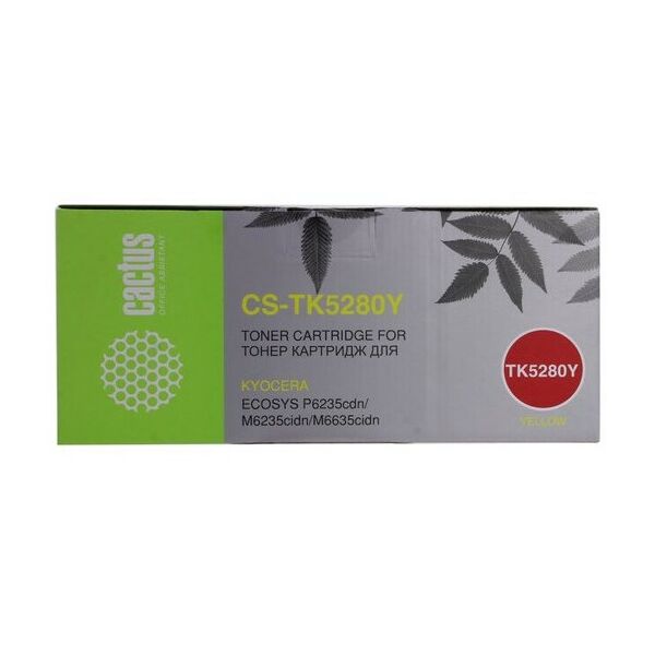Для Kyocera: Тонер-картридж Cactus Kyocera CS-TK5280Y Yellow для P6235cdn/M6235cidn/M6635cidn фотографии