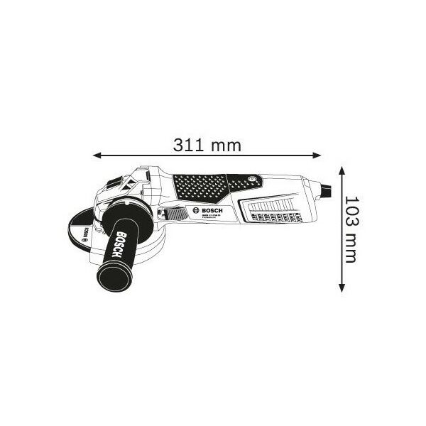 Угловые шлифмашинки (болгарки): Шлифмашина угловая BOSCH GWS 19-125CIE 1.9кВт, 2800-11500об/мин, 125х22мм, 2.4кг [060179P002] фотографии