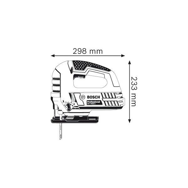 Лобзики: Лобзик BOSCH GST-8000E 710Вт, 80/10мм, 500/3100 ход/мин, 2.5кг [060158H000 / 060158H001] фотографии