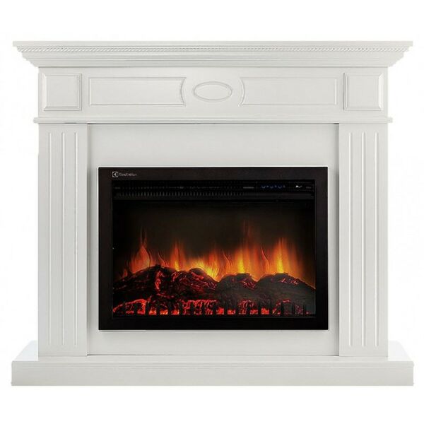 Камины: Портал Firelight Bianco 30 белый фотографии