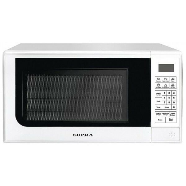 Микроволновые печи: Микроволновая печь Supra 20SW25 объем 20 л, мощность микроволн 700 Вт, электронное управление, цвет корпуса: белый фотографии