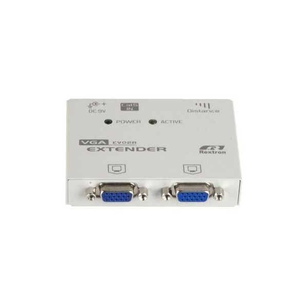 KVM-переключатели: Удлинитель REXTRON EV-02R VGA принимающий блок, 1 вход, 2 выхода, D-Sub, до 1280х1024, UTP Кат.5e до 150м фотографии