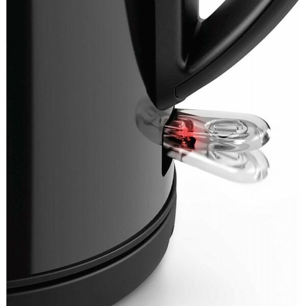 Чайники, термопоты: Чайник BOSCH TWK3P423 2400 Вт, 1.7 л, DesignLine, нержавеющая сталь, цвет черный,  скрытый нагревательный элемент, фильтр от накипи фотографии