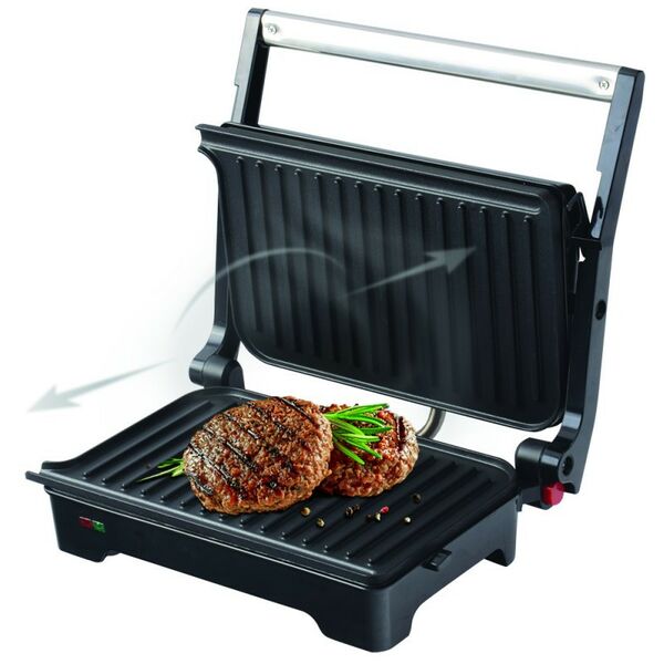 Фритюрницы, грили: Гриль электрический Endever Grillmaster 119 черный/металлик фотографии