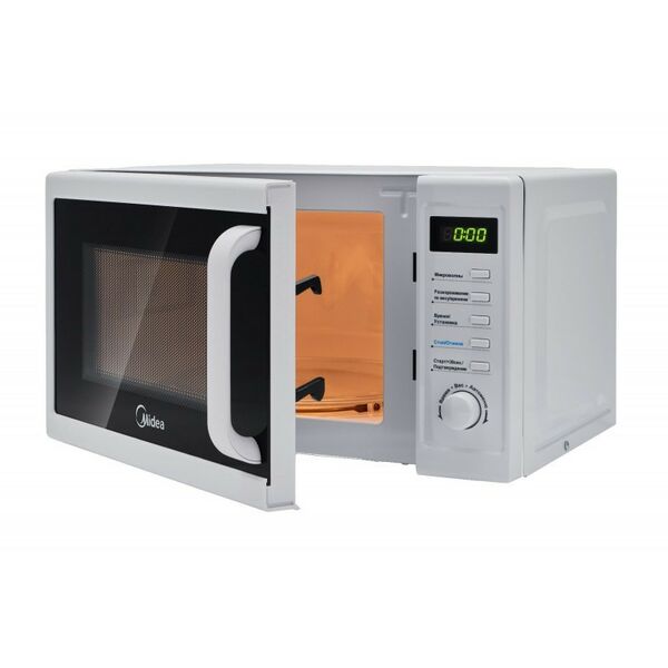 Микроволновые печи: Микроволновая печь Midea AM820CUK-W объем 20 л, мощность 800 Вт фотографии