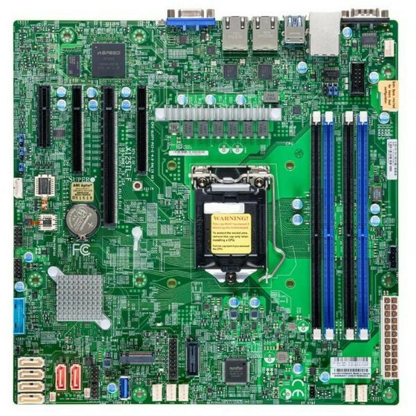 Материнские платы: Материнская плата SuperMicro MBD-X12STL-F-B LGA1200 <C252> PCI-E SVGA 2xGbLAN SATA RAID MicroATX 4DDR4 фотографии