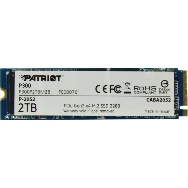 SSD-накопители: SSD-накопитель Patriot 2 Tb P300 M.2 2280 M [P300P2TBM28] фотографии