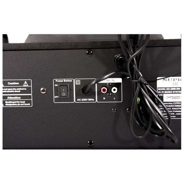 Музыкальные центры: Минисистема Supra SMB-530 110Вт, эквалайзер, караоке, тип карт памяти: SD, интерфейс USB, Bluetooth, пульт ДУ фотографии