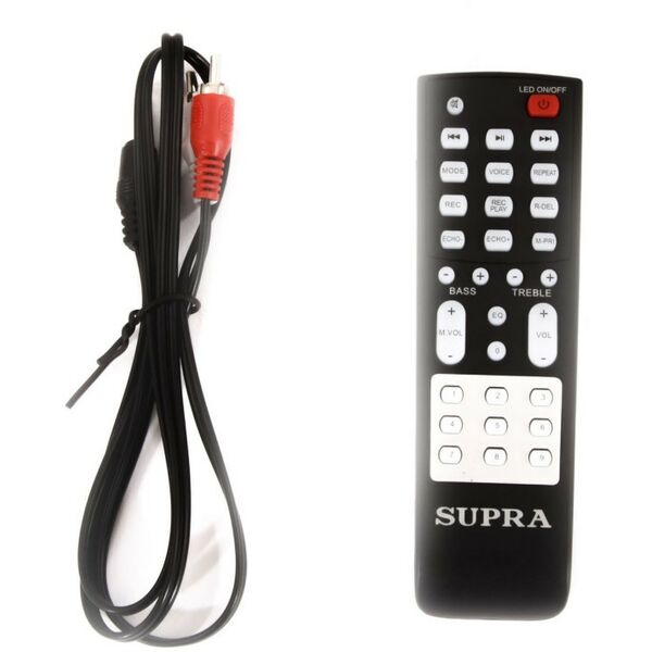 Музыкальные центры: Минисистема Supra SMB-530 110Вт, эквалайзер, караоке, тип карт памяти: SD, интерфейс USB, Bluetooth, пульт ДУ фотографии