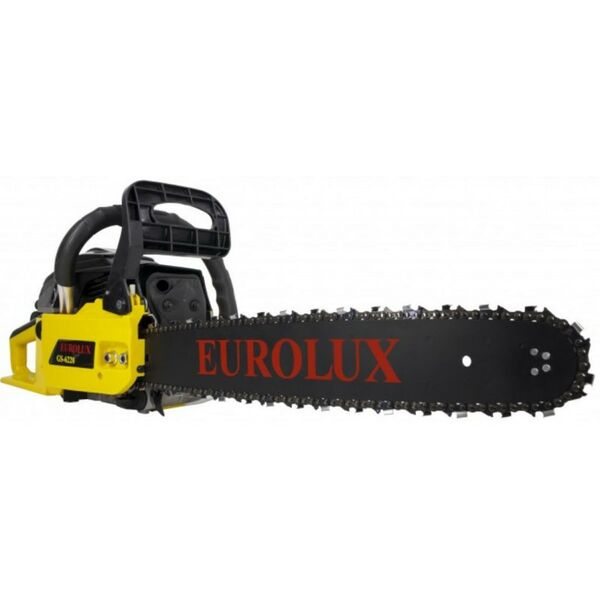 Бензопилы: Бензопила Eurolux GS-6220 4.2 л.с., шина 50.5 см, толщина звена 1.5 мм, шаг цепи 0.325", система гашения вибрации, тормоз цепи, автоматическая смазка цепи фотографии