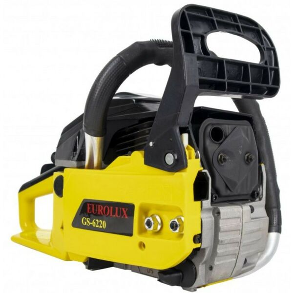 Бензопилы: Бензопила Eurolux GS-6220 4.2 л.с., шина 50.5 см, толщина звена 1.5 мм, шаг цепи 0.325", система гашения вибрации, тормоз цепи, автоматическая смазка цепи фотографии