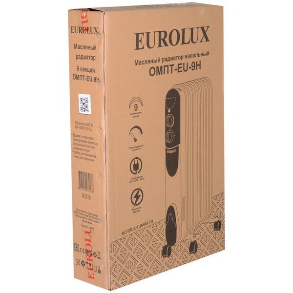 Масляные радиаторы: Масляный радиатор Eurolux ОМПТ-EU-9Н фотографии