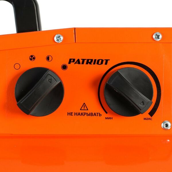 Тепловентиляторы: Тепловентилятор электрический Patriot PT-R 15 380В, терморегулятор, нерж.ТЭН, вилка на блоке управления [633307299] фотографии