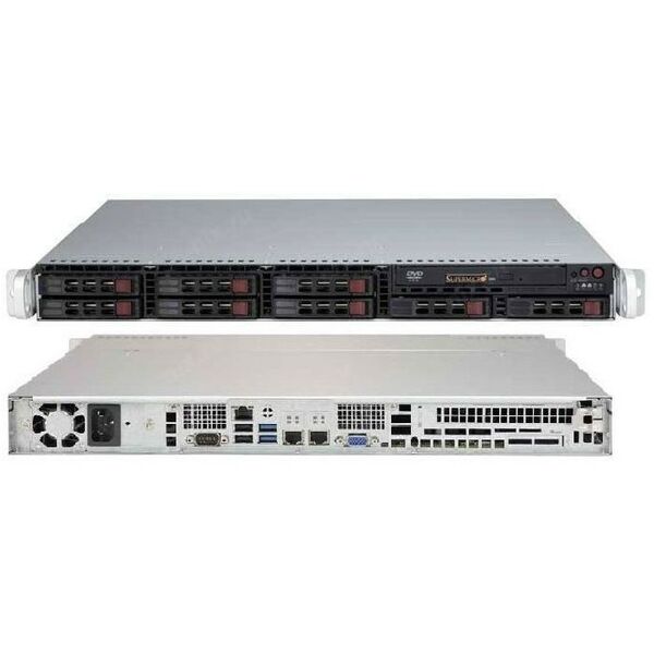 Корпуса компьютерные: Корпус SuperMicro CSE-113MFAC2-605CB 8x2.5" 12Gb/s 600W фотографии