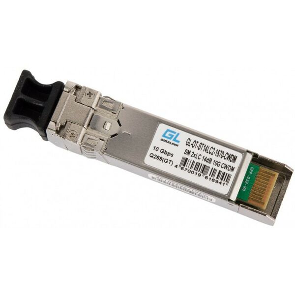 Медиаконвертеры и модули: Модуль Gigalink GL-OT-ST14LC2-1610-CWDM SFP+ CWDM, 10Гбит/c, два волокна, SM, 2xLC, 1610нм, 14dB фотографии