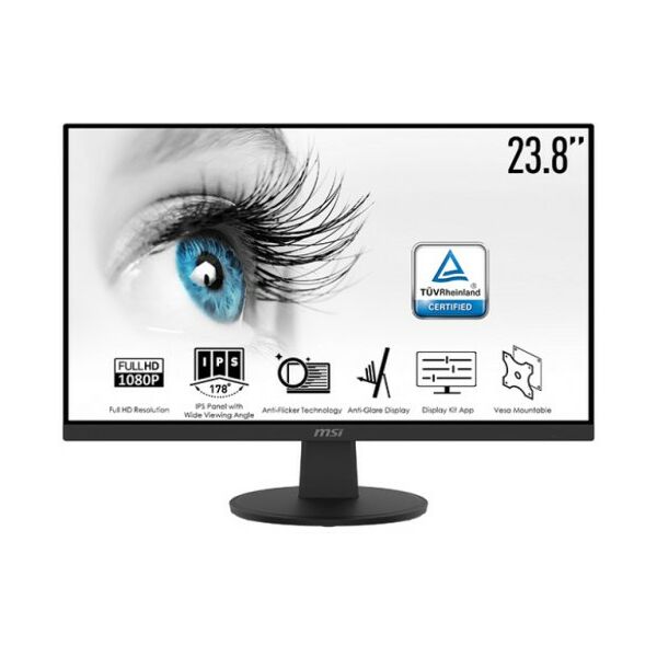 Купить ЖК-монитор MSI Pro MP242V 23.8" IPS, 1920x1080, D-Sub, HDMI, колонки в компании Зеон