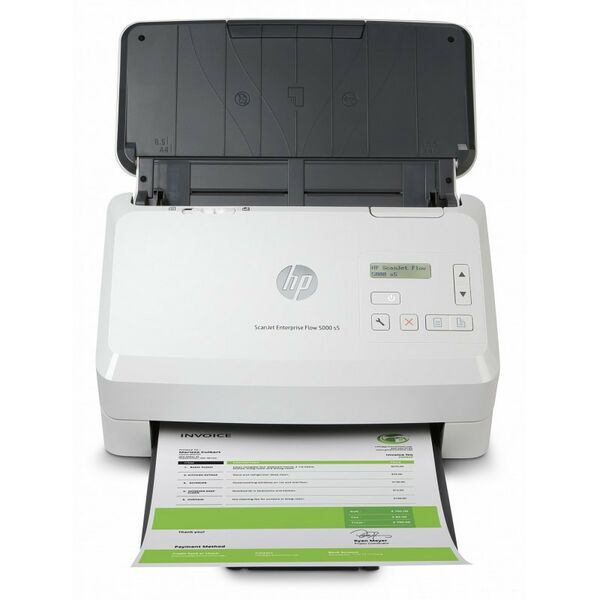 Сканеры: Сканер HP ScanJet Enterprise Flow 5000 s5 потоковый, протяжный, А4, 130 стр/мин [6FW09A] фотографии