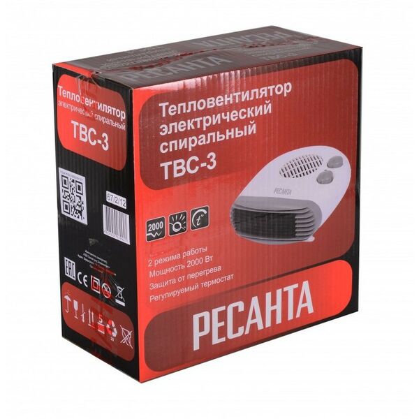 Тепловентиляторы: Тепловентилятор РЕСАНТА ТВС-3 [67/2/12] фотографии