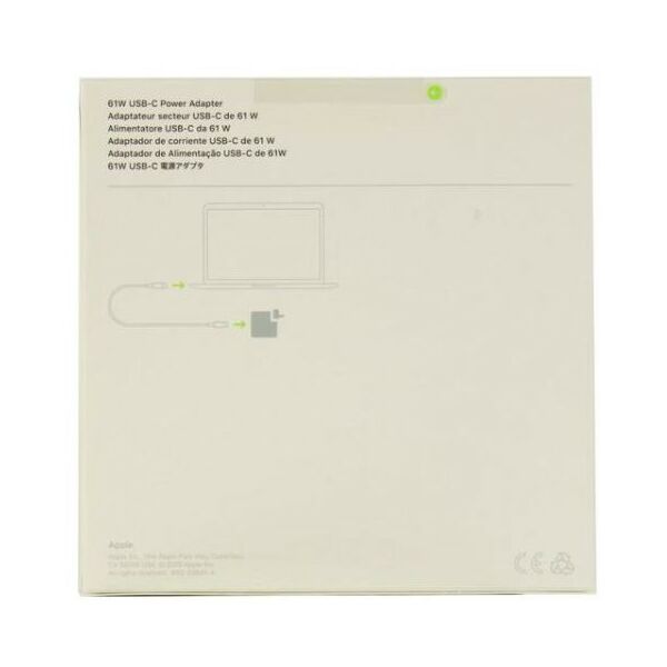 Аксесcуары Apple: Блок питания Apple 61W USB-C Power Adapter [MRW22ZM/A] фотографии