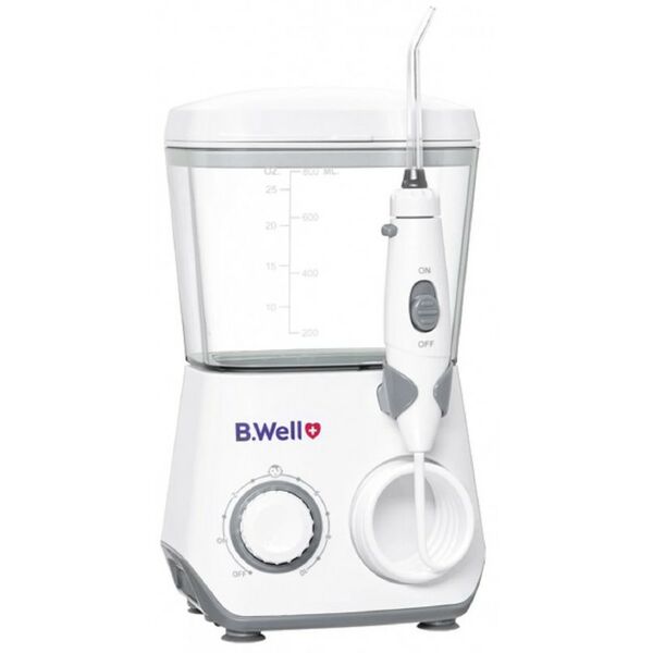 Ирригаторы: Ирригатор для полости рта B.Well WI-933 2.06-8.62 бар, 1250-1700 имп./мин., 0.8л, питание от сети/от аккум. 1650мАч фотографии