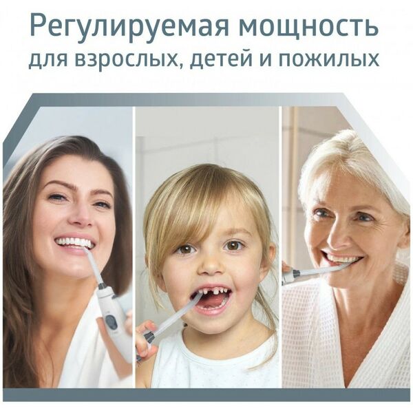 Ирригаторы: Ирригатор для полости рта B.Well WI-933 2.06-8.62 бар, 1250-1700 имп./мин., 0.8л, питание от сети/от аккум. 1650мАч фотографии