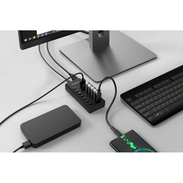 USB концентраторы (USB hub): Концентратор USB HARPER HUB-07MB Black фотографии